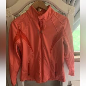 Reebok Womens Lightweight Softshell Jacket, Active Pink Coral Medium